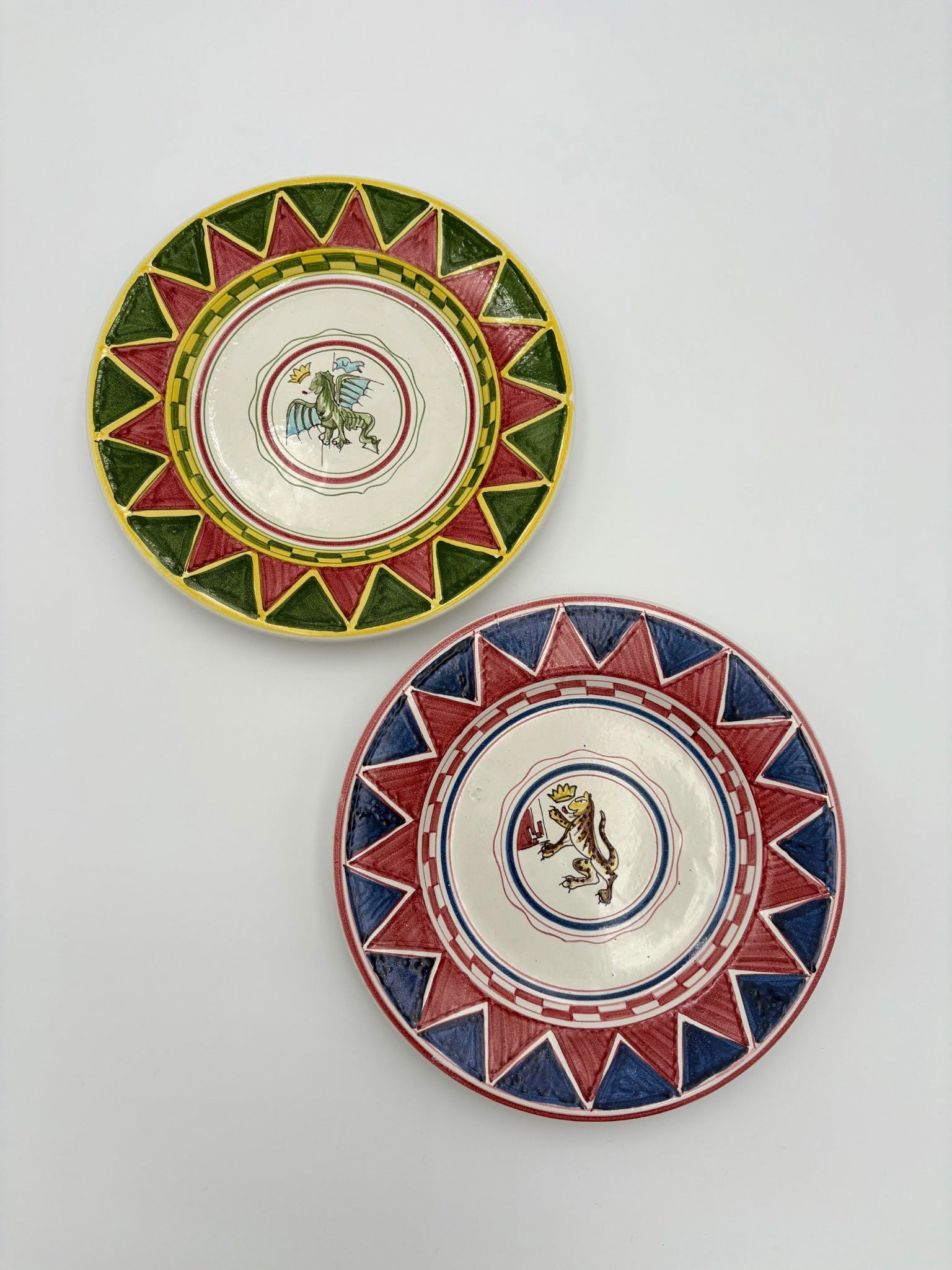 Palio di Siena Contrade Drago Plate