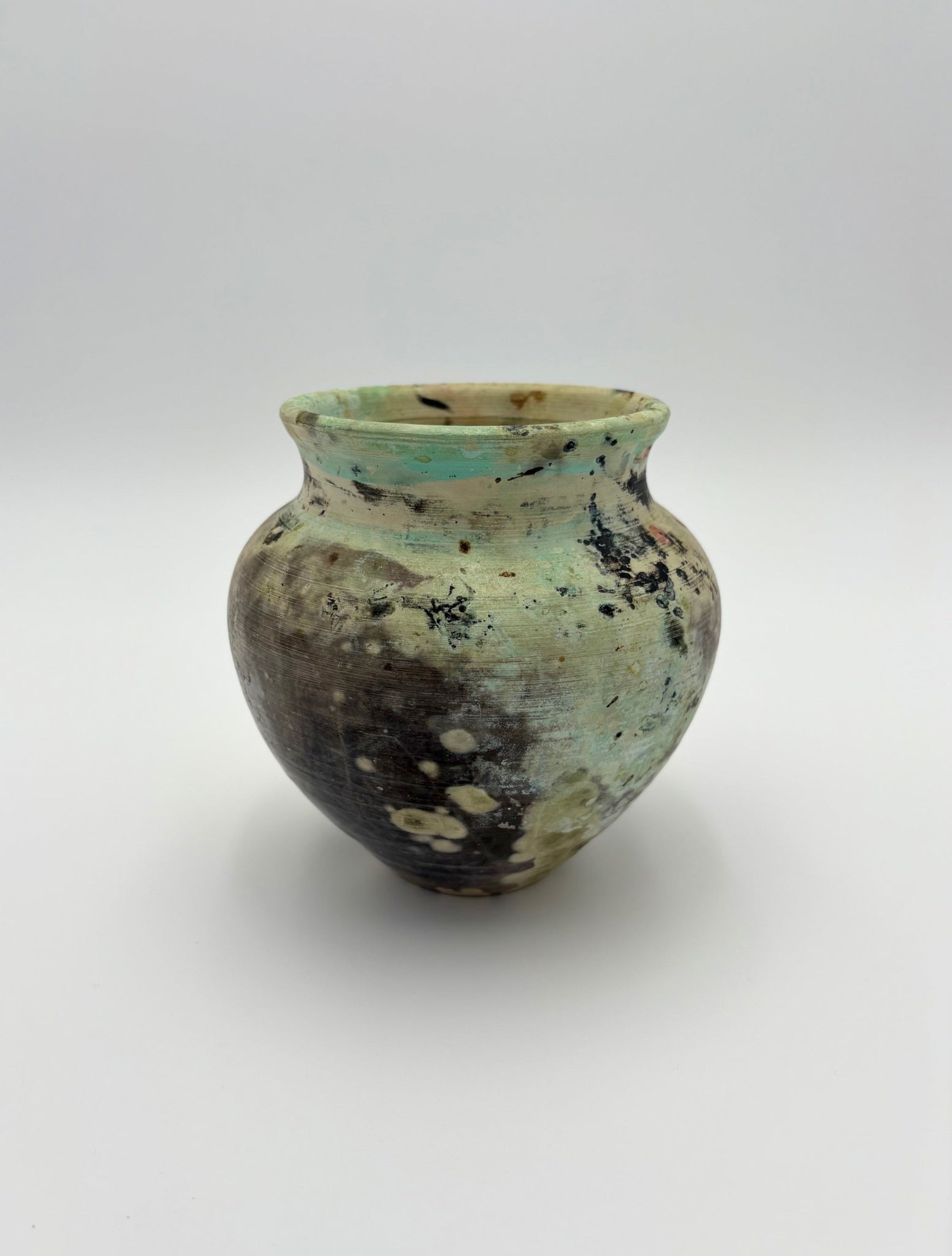 Green Stormy Vase