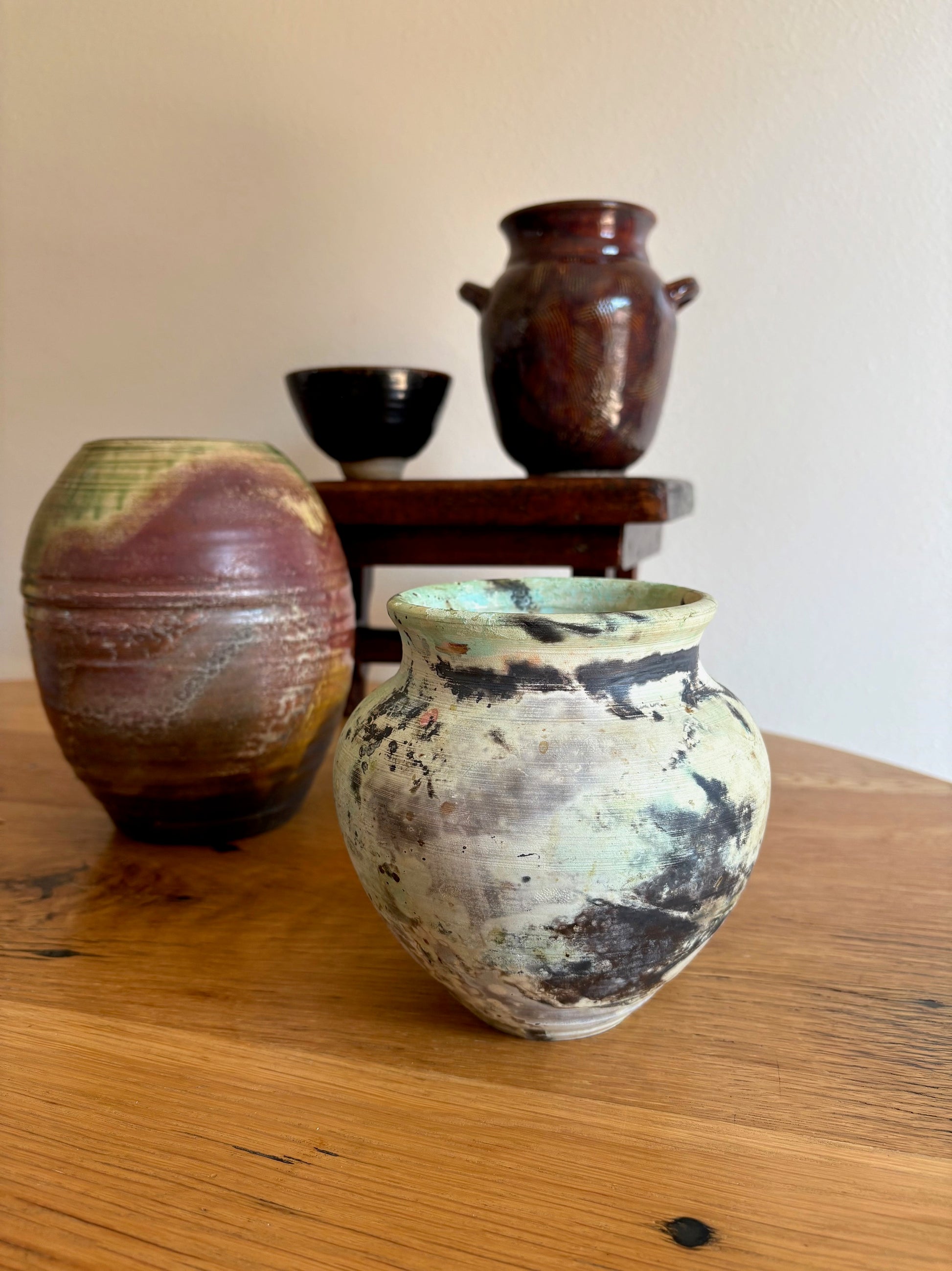 Green Stormy Vase