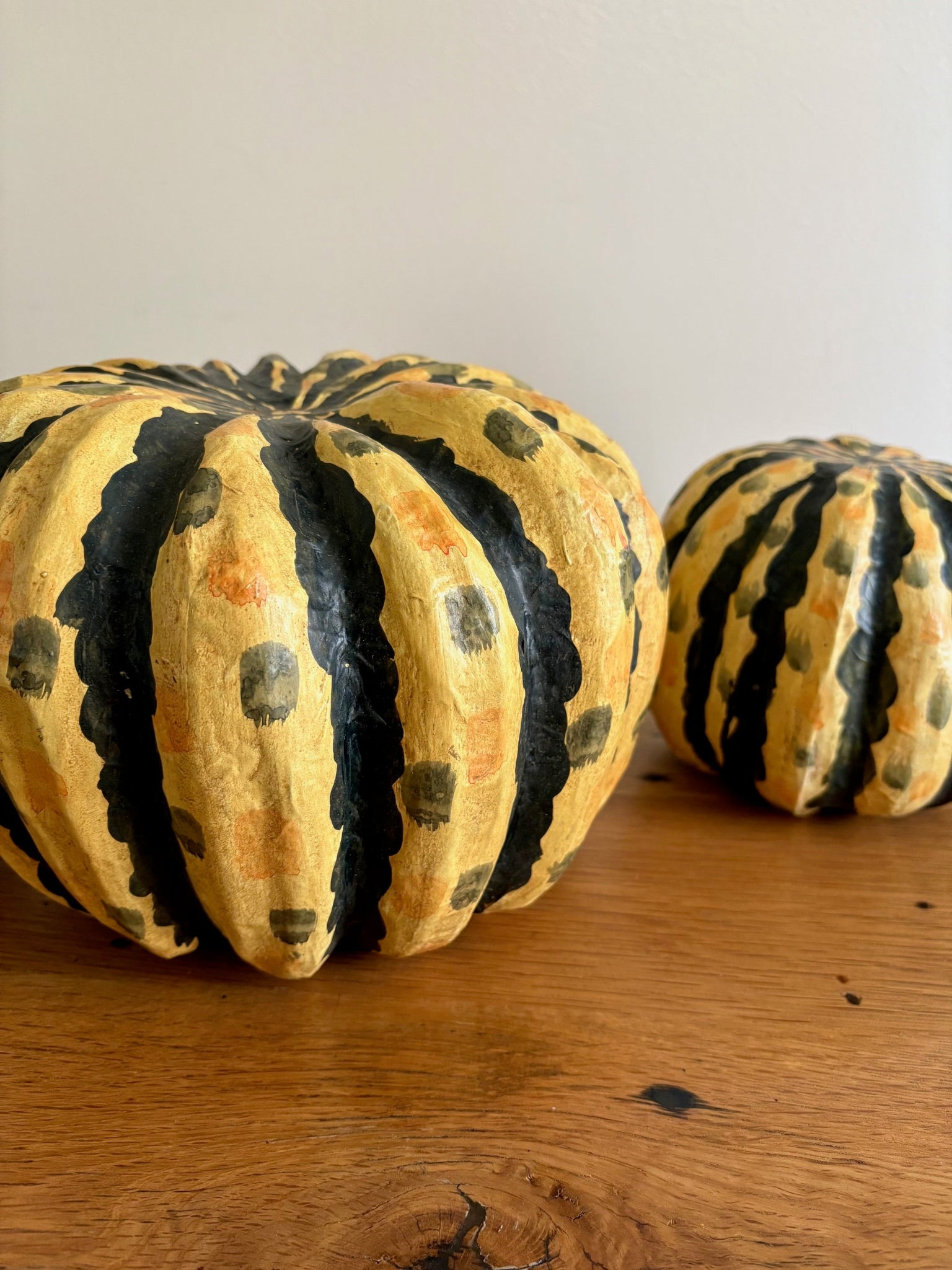 Set of 3 Paper Mache Pumpkins