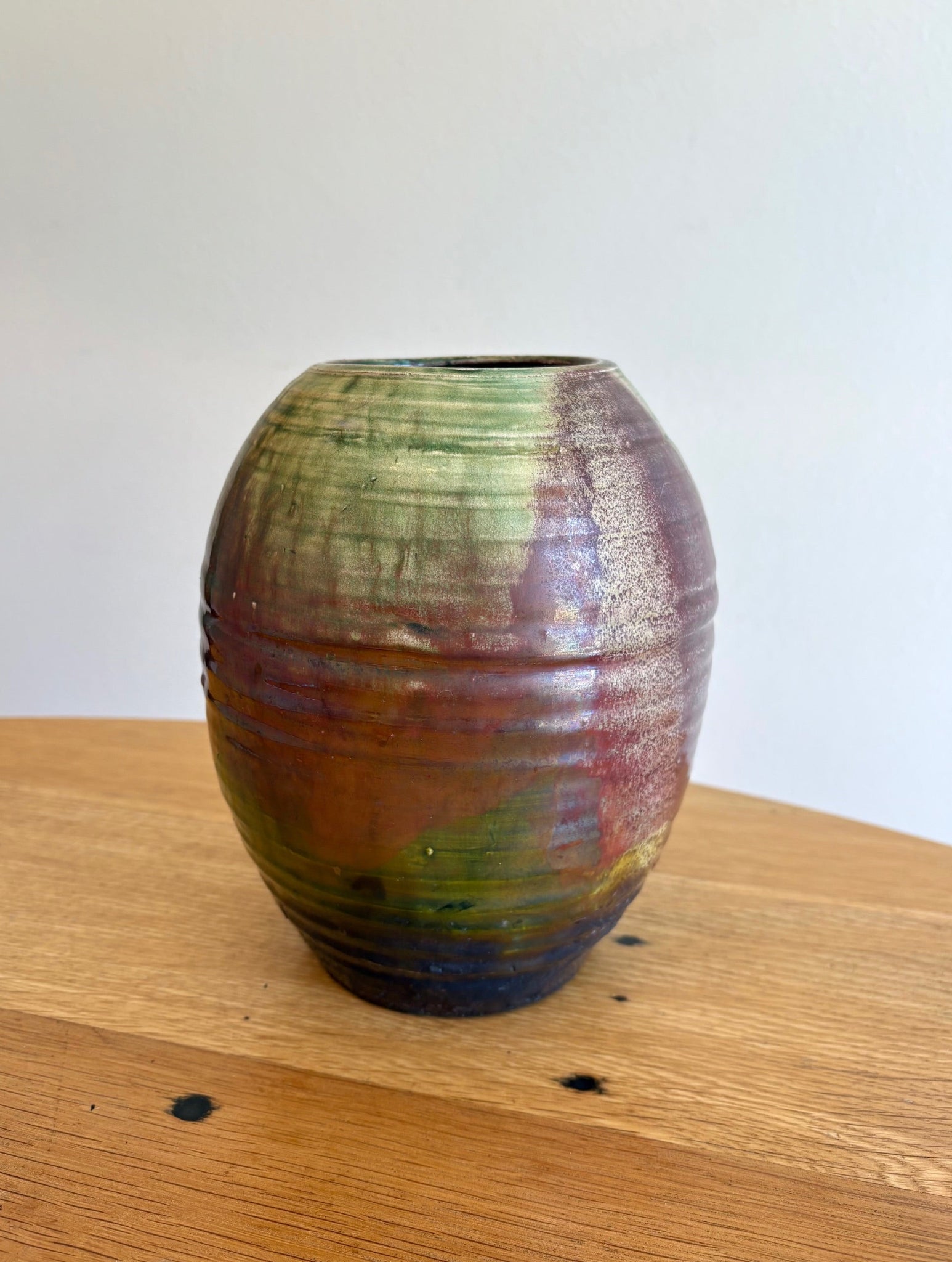 Earthy Green Ceramic Vase