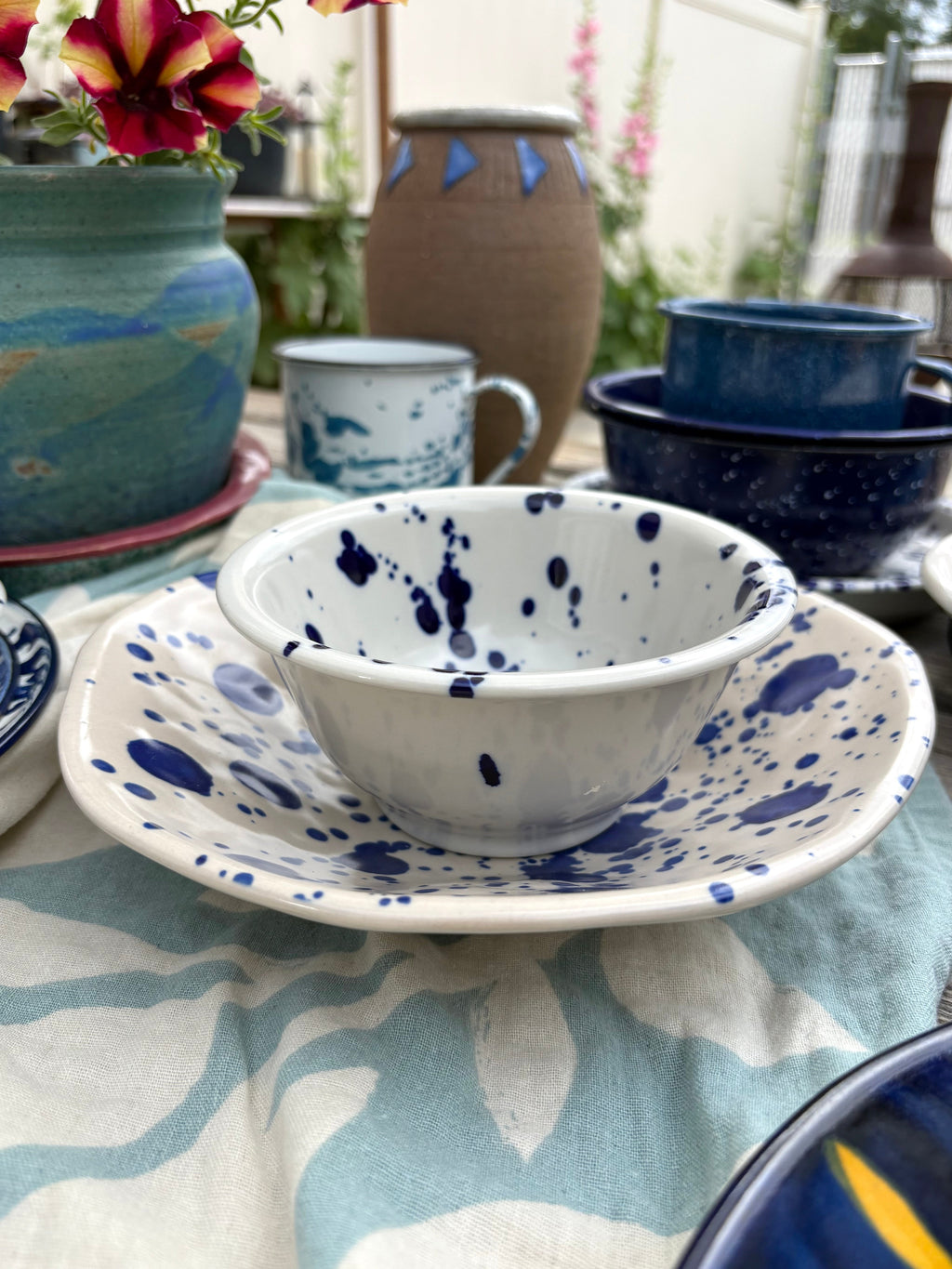 Mixed Set of Splatter Dishes