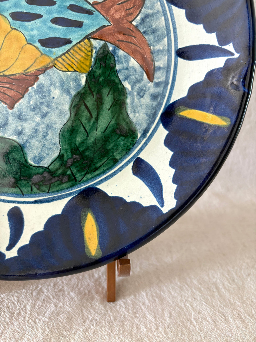 Mexican Talavera Plate with Fish