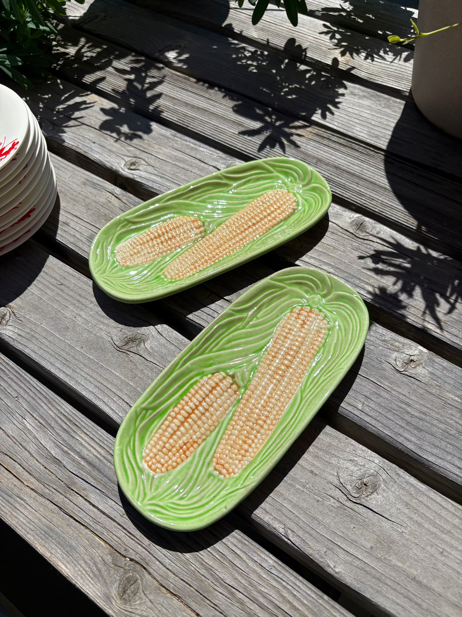 Vintage Corn Plates
