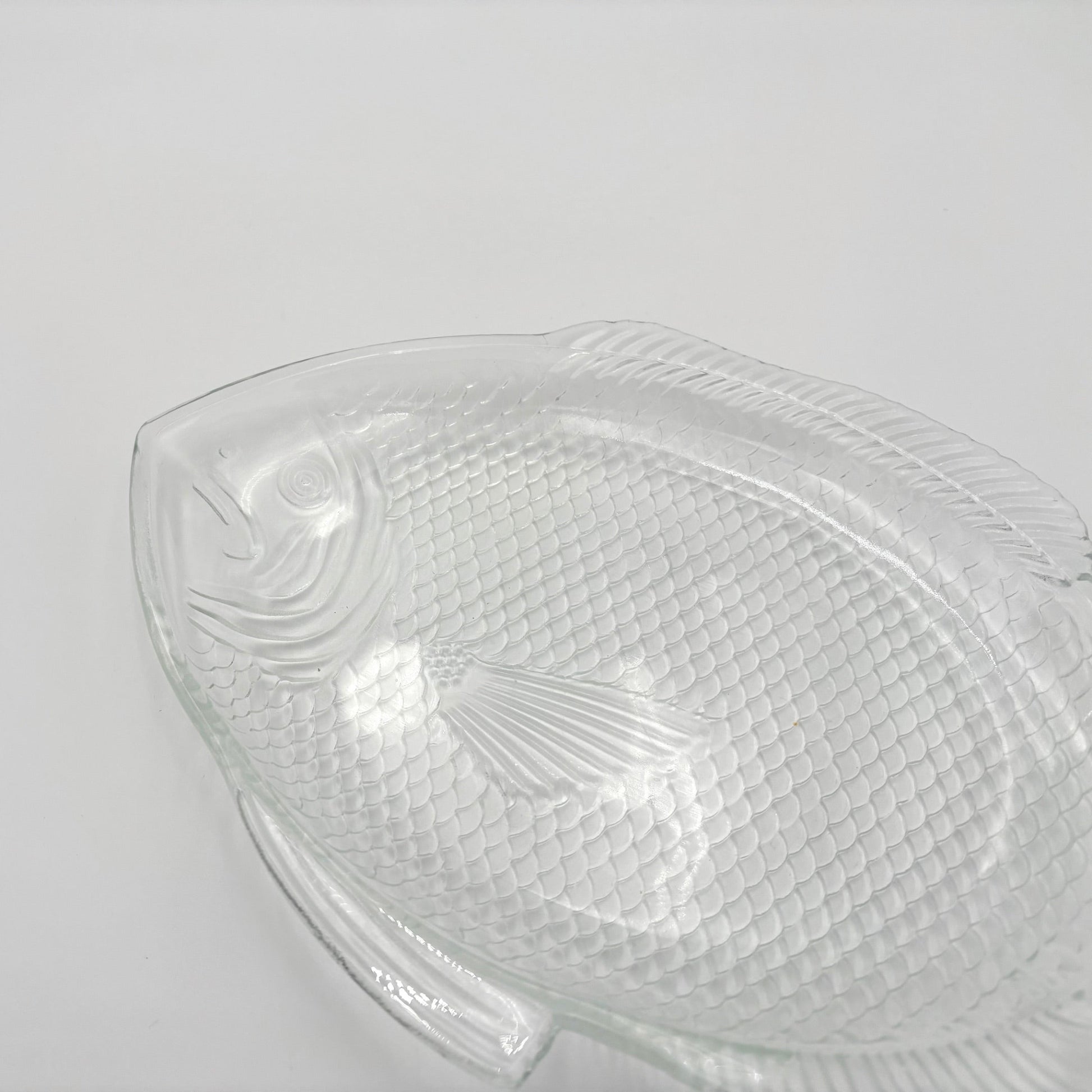 Vintage Glass Fish Platter