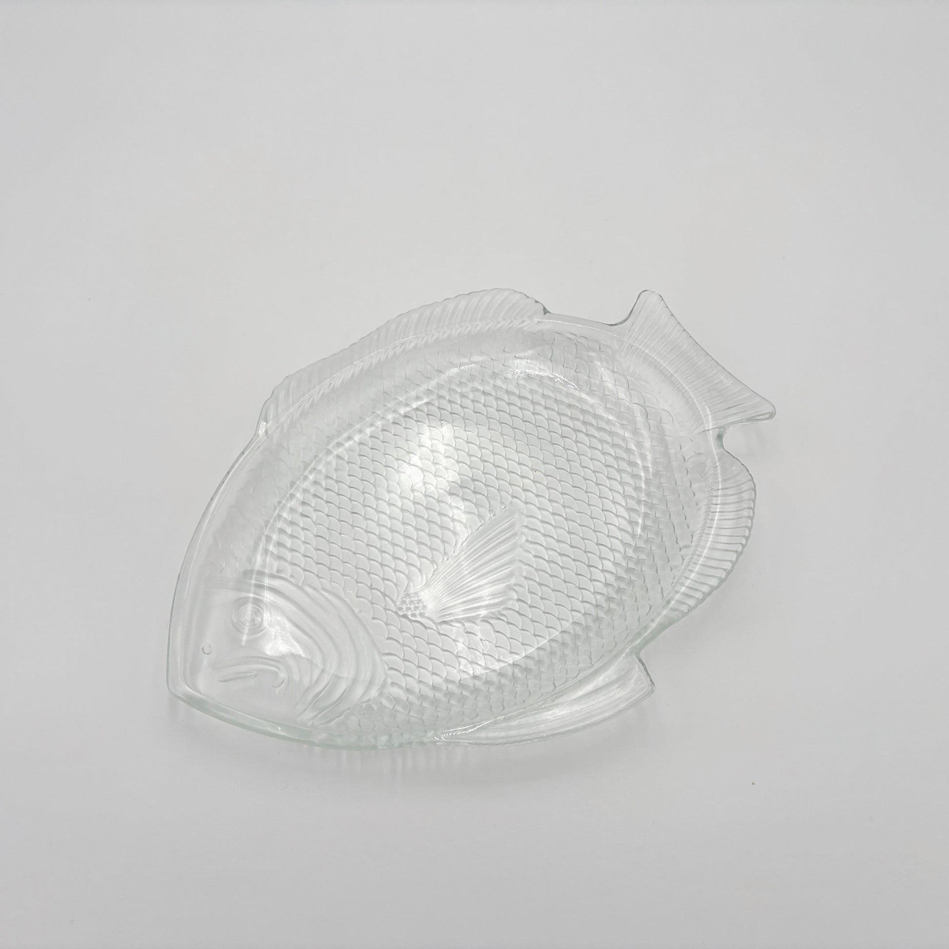 Vintage Glass Fish Platter