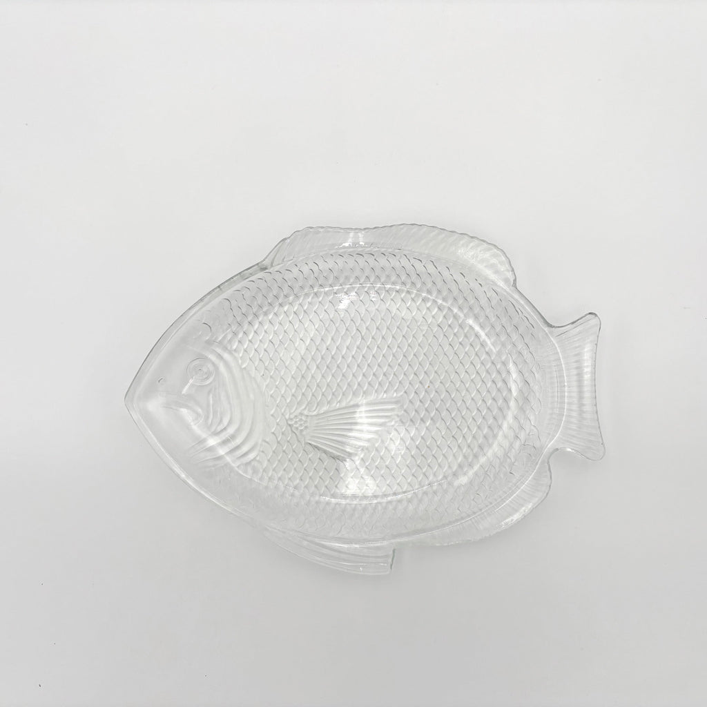 Vintage Glass Fish Platter