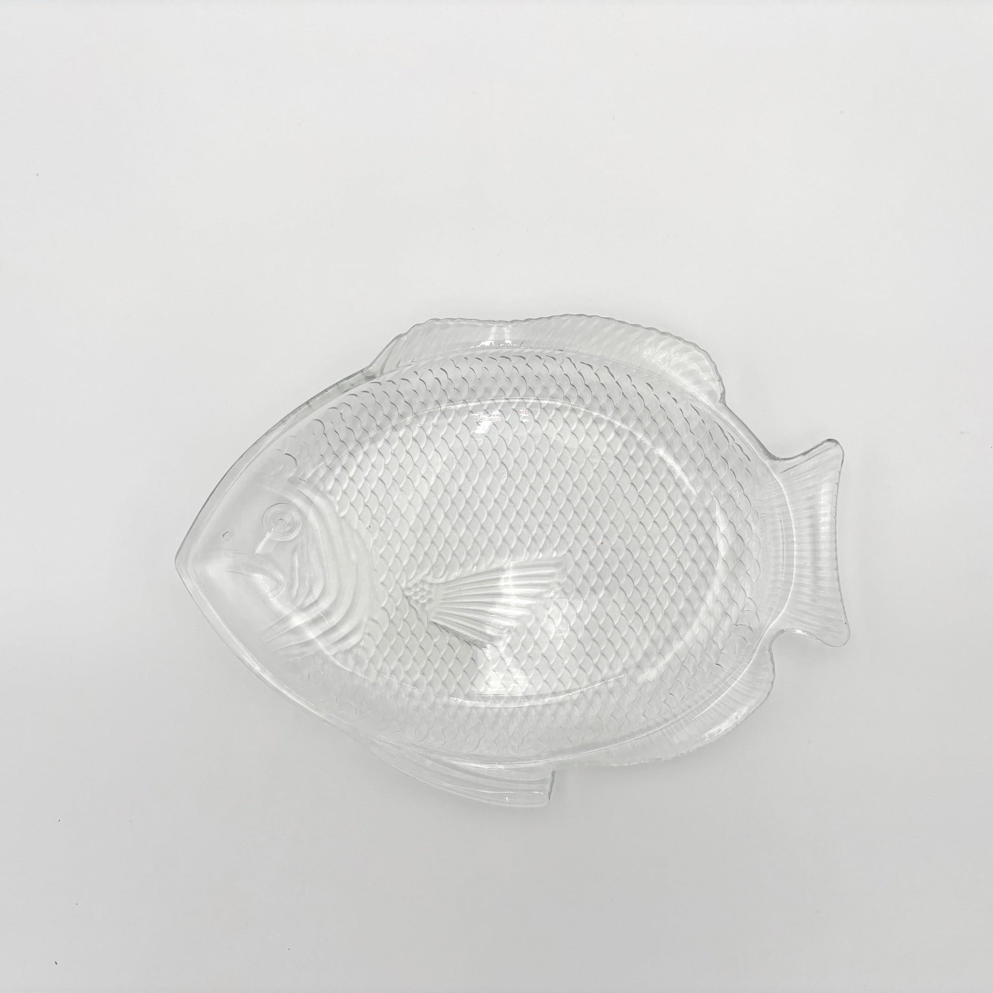 Vintage Glass Fish Platter