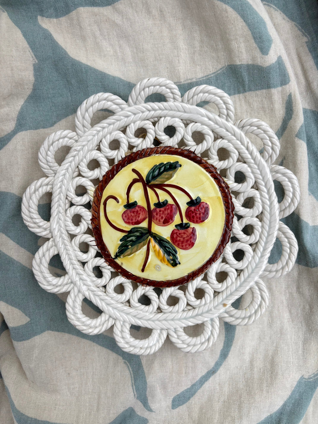 Spanish Plate with Ropes and Strawberries