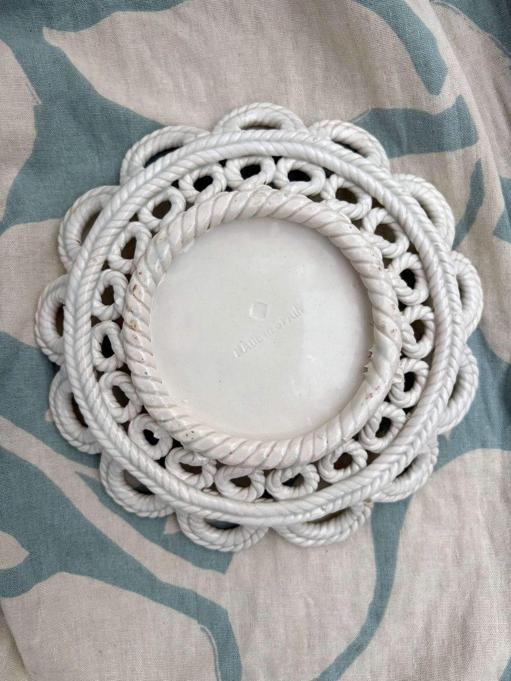 Spanish Plate with Ropes and Strawberries