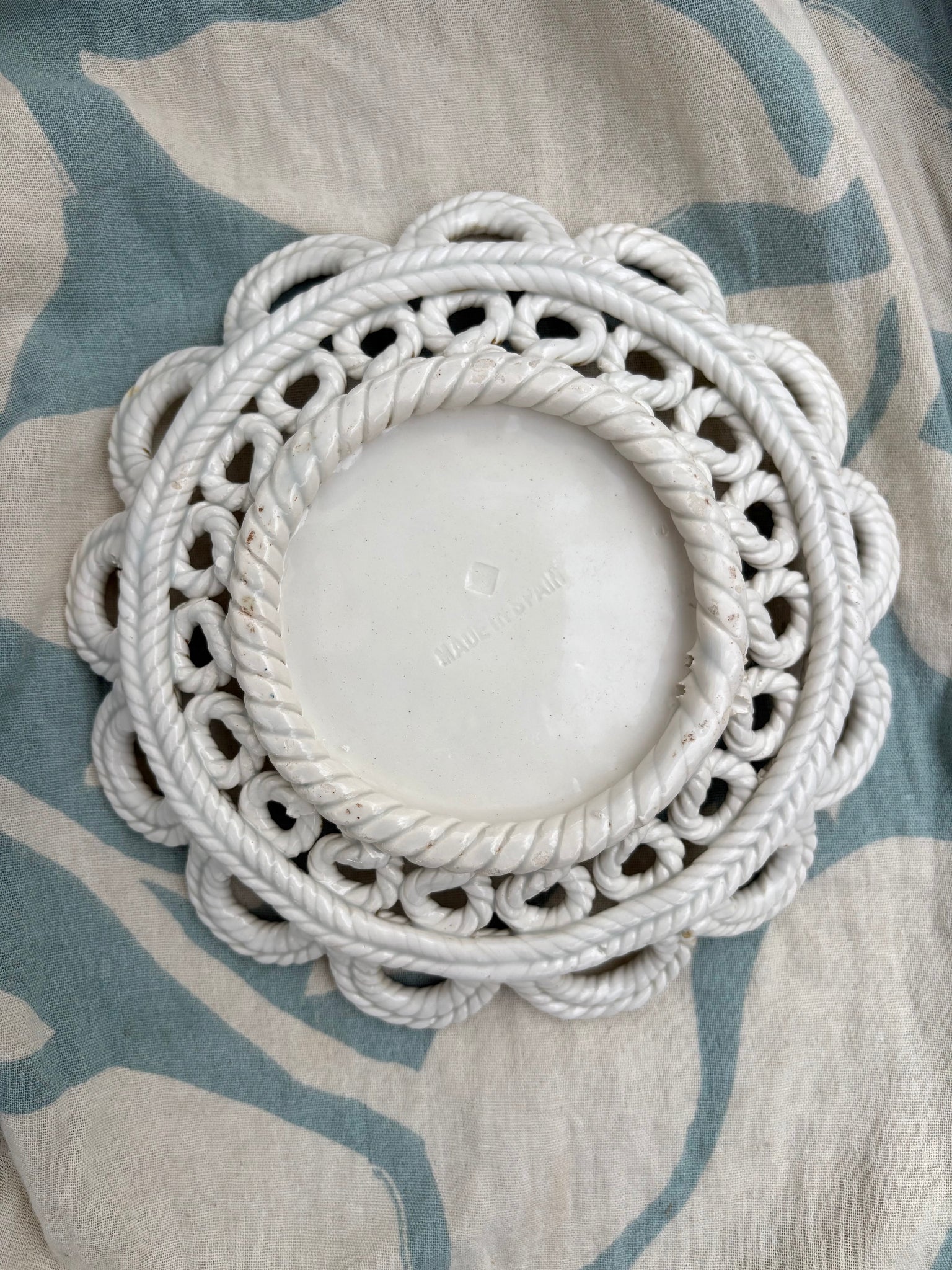 Spanish Plate with Ropes and Strawberries