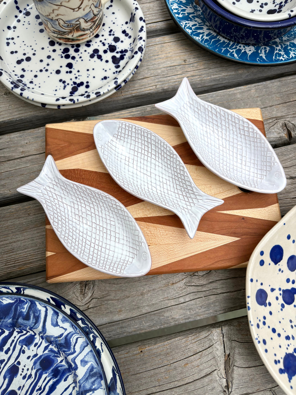 Set of 3 Fish Dip Cups