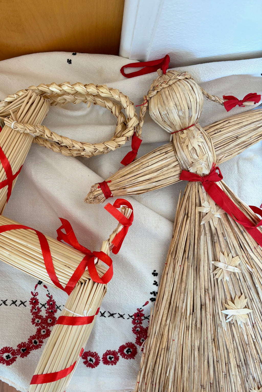 Vintage Scandinavian Christmas Doll Decoration