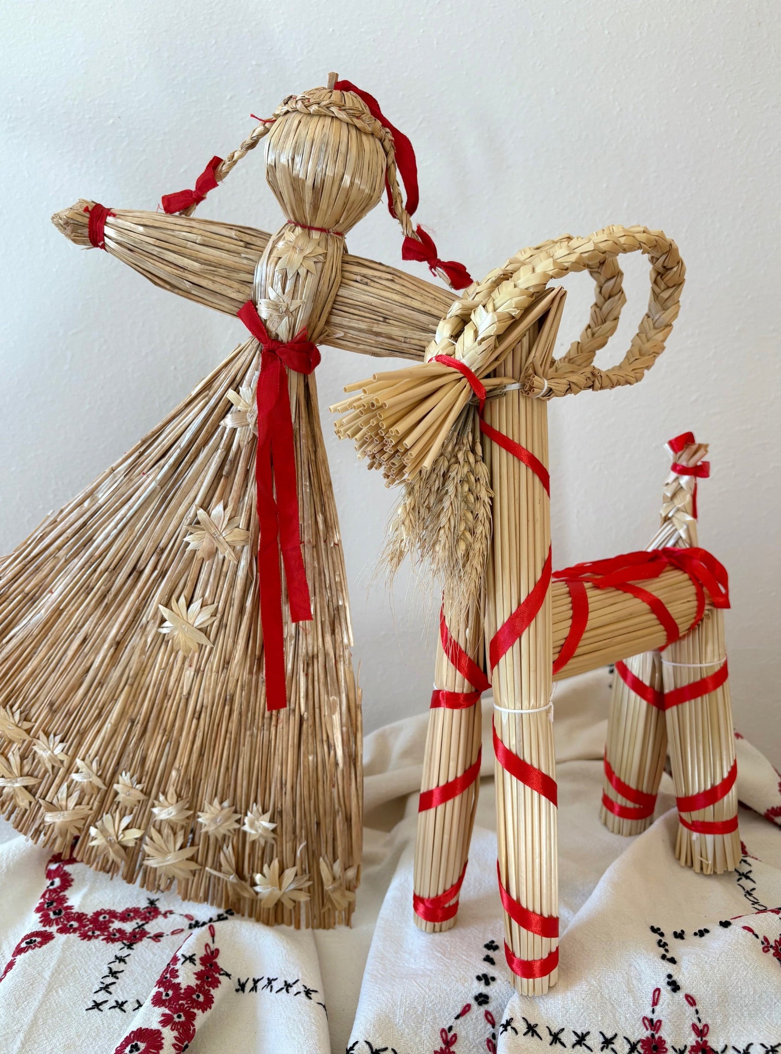 Vintage Scandinavian Christmas Doll Decoration