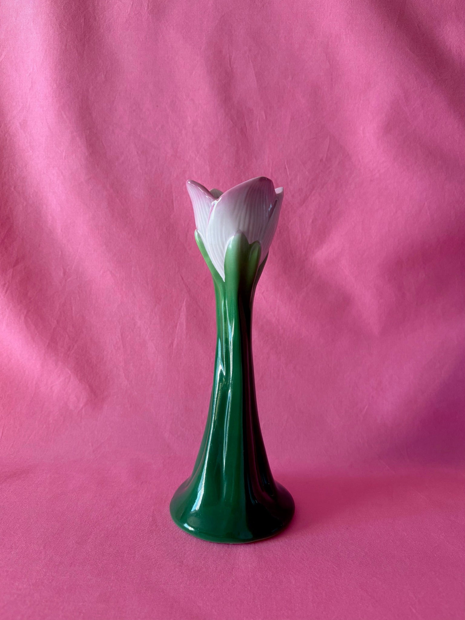 Pink Tulip Candle Holder