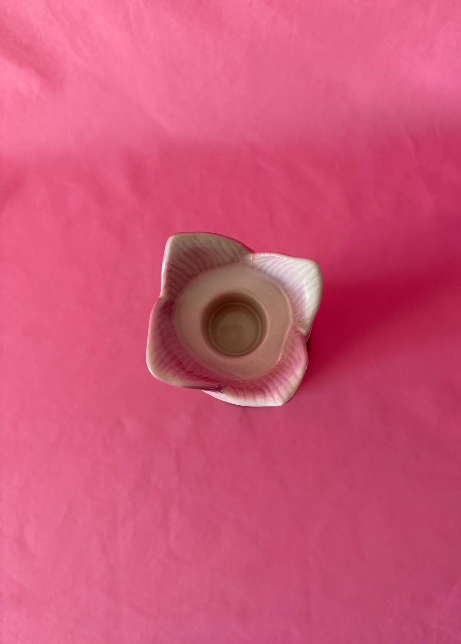 Pink Tulip Candle Holder