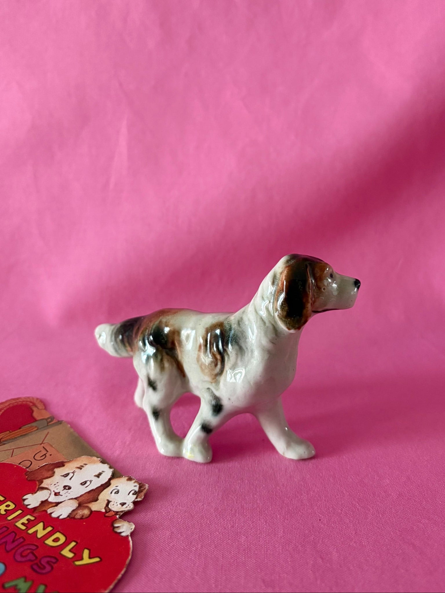 English Setter Dog Figurine