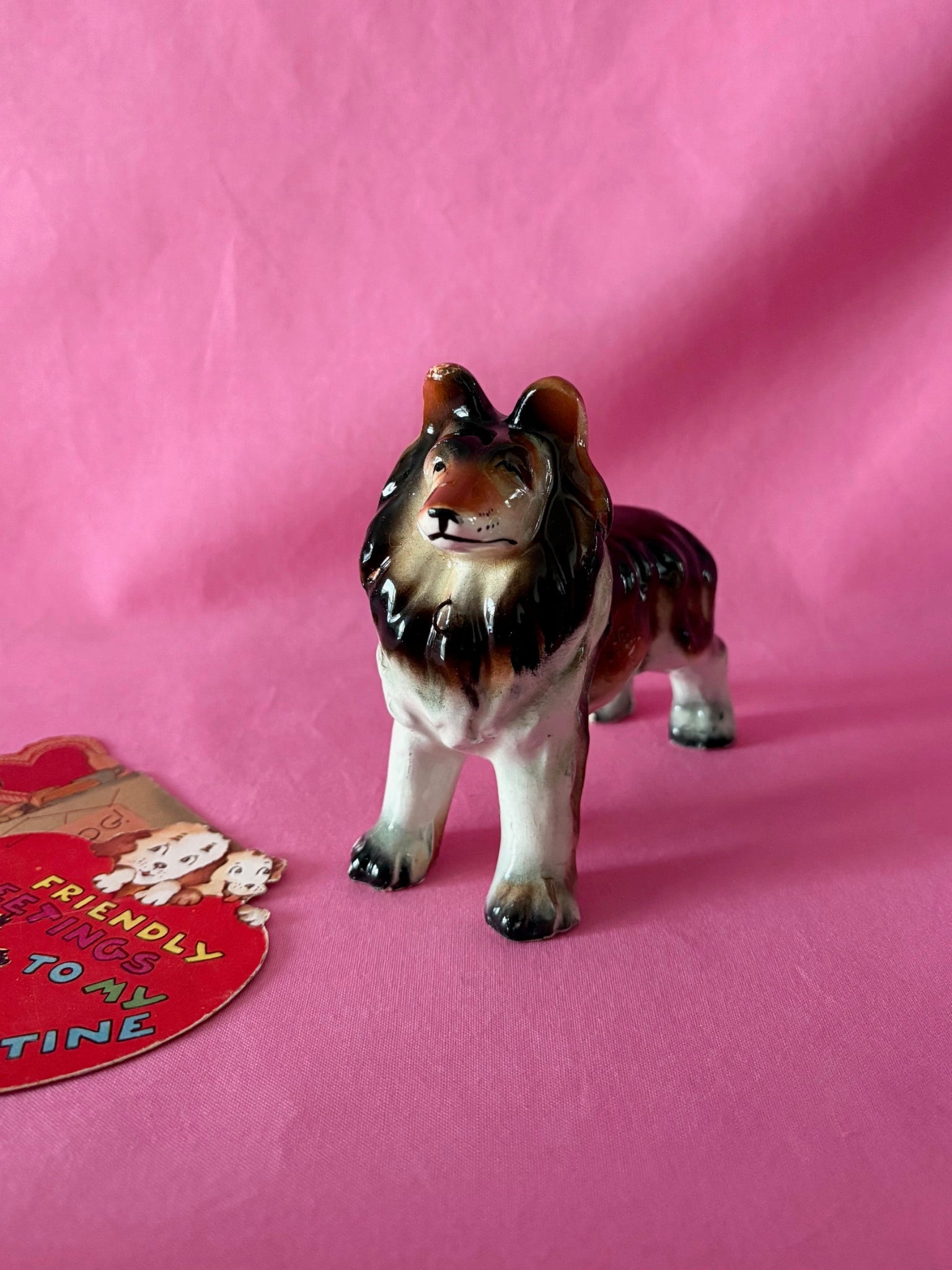 Collie Dog Figurine