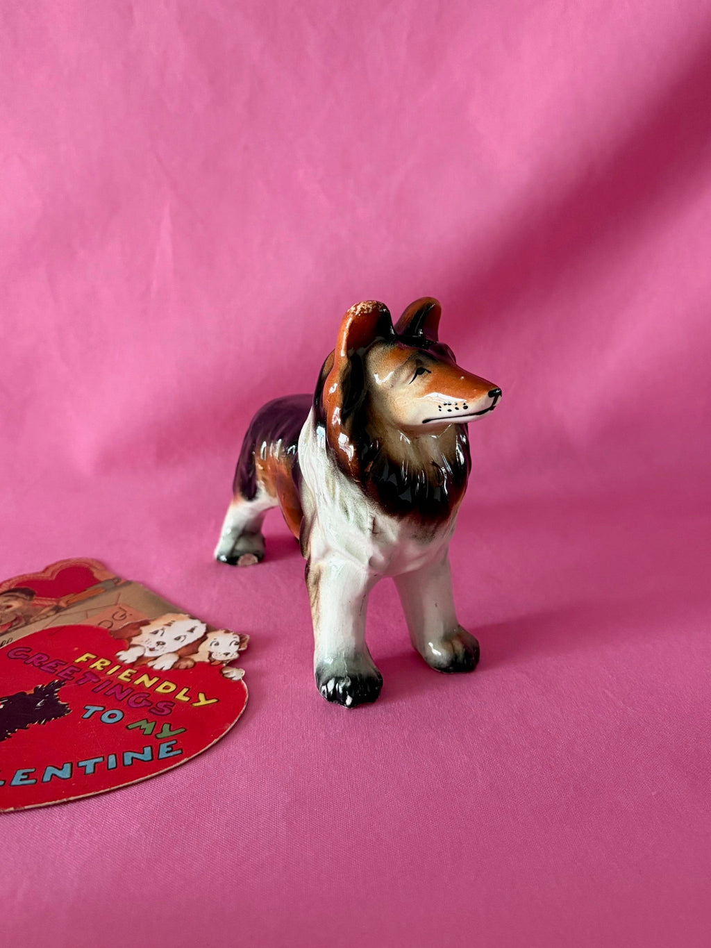 Collie Dog Figurine