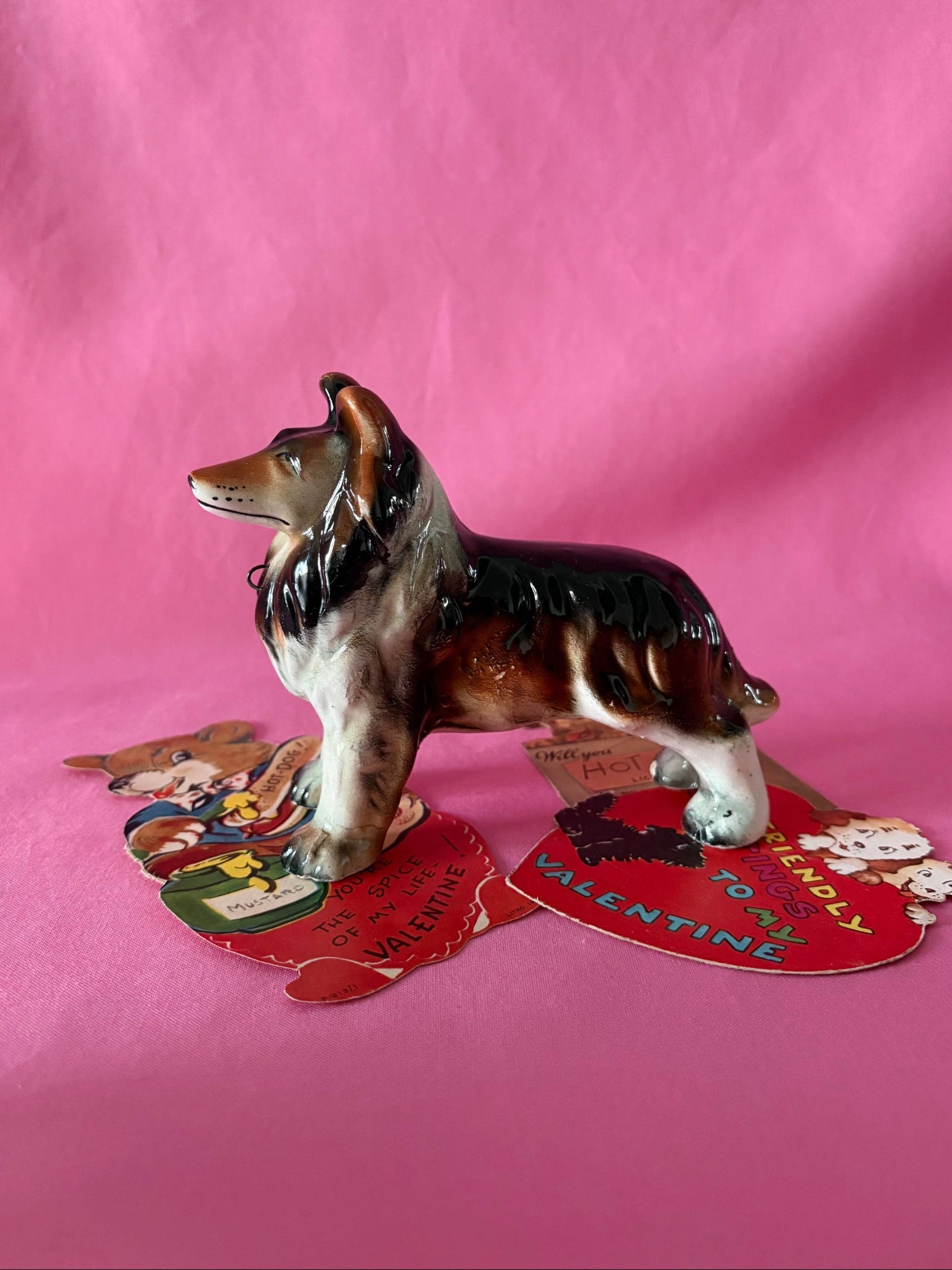 Collie Dog Figurine