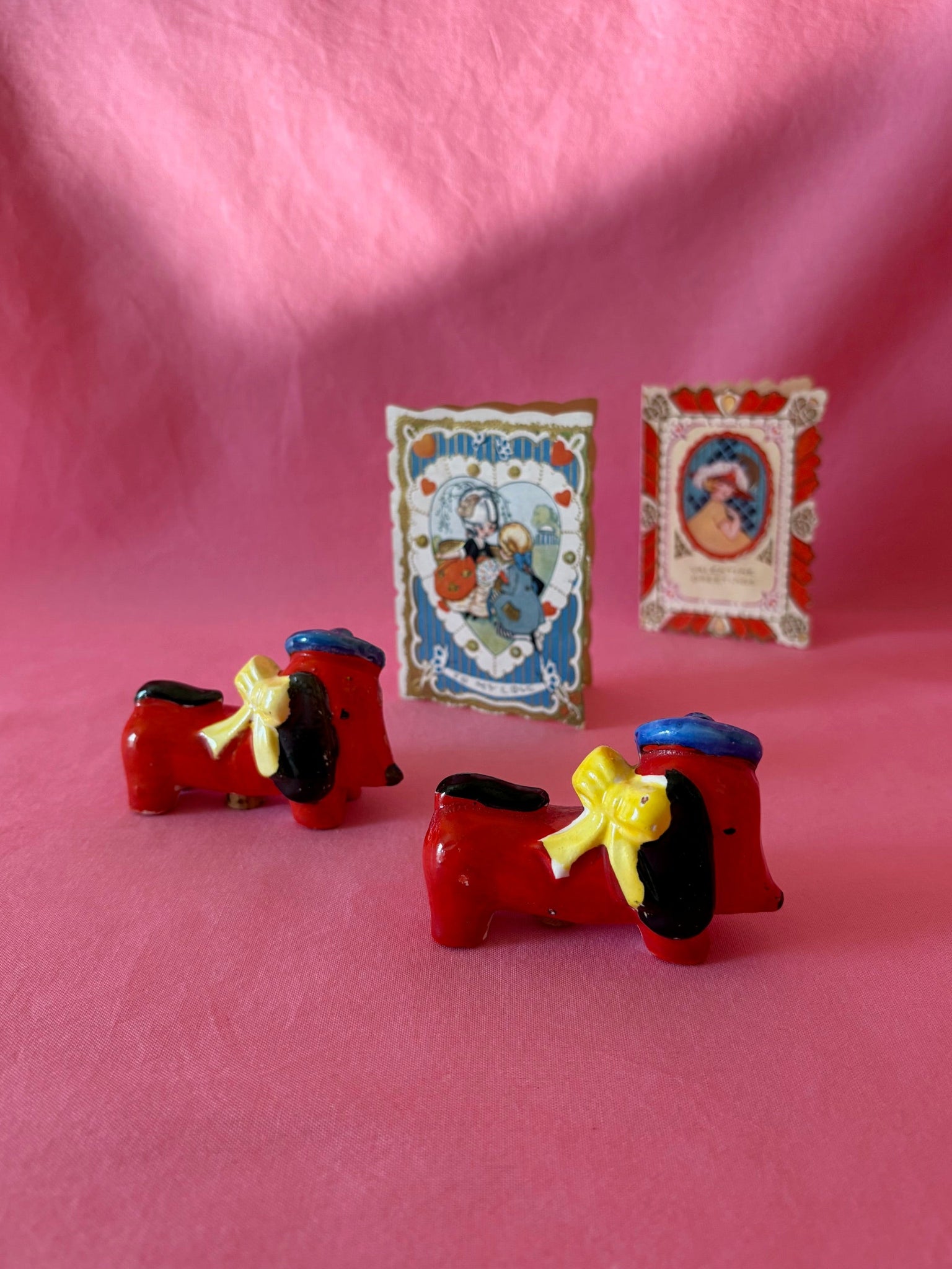 French Pups with Berets and Bows