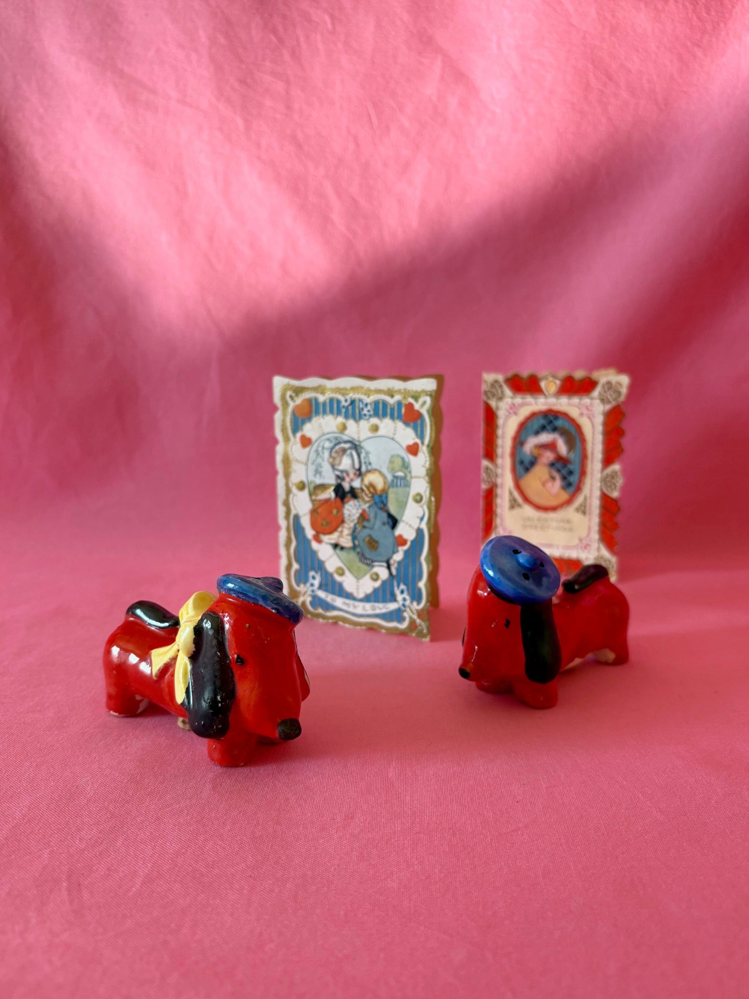 French Pups with Berets and Bows