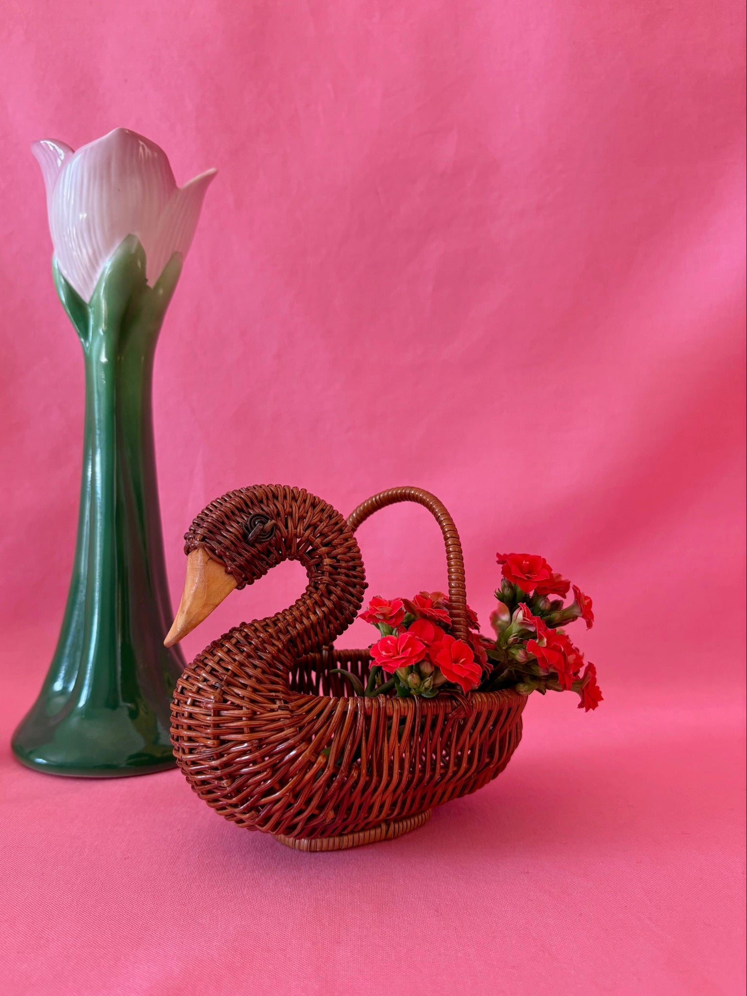 Miniature Swan Basket