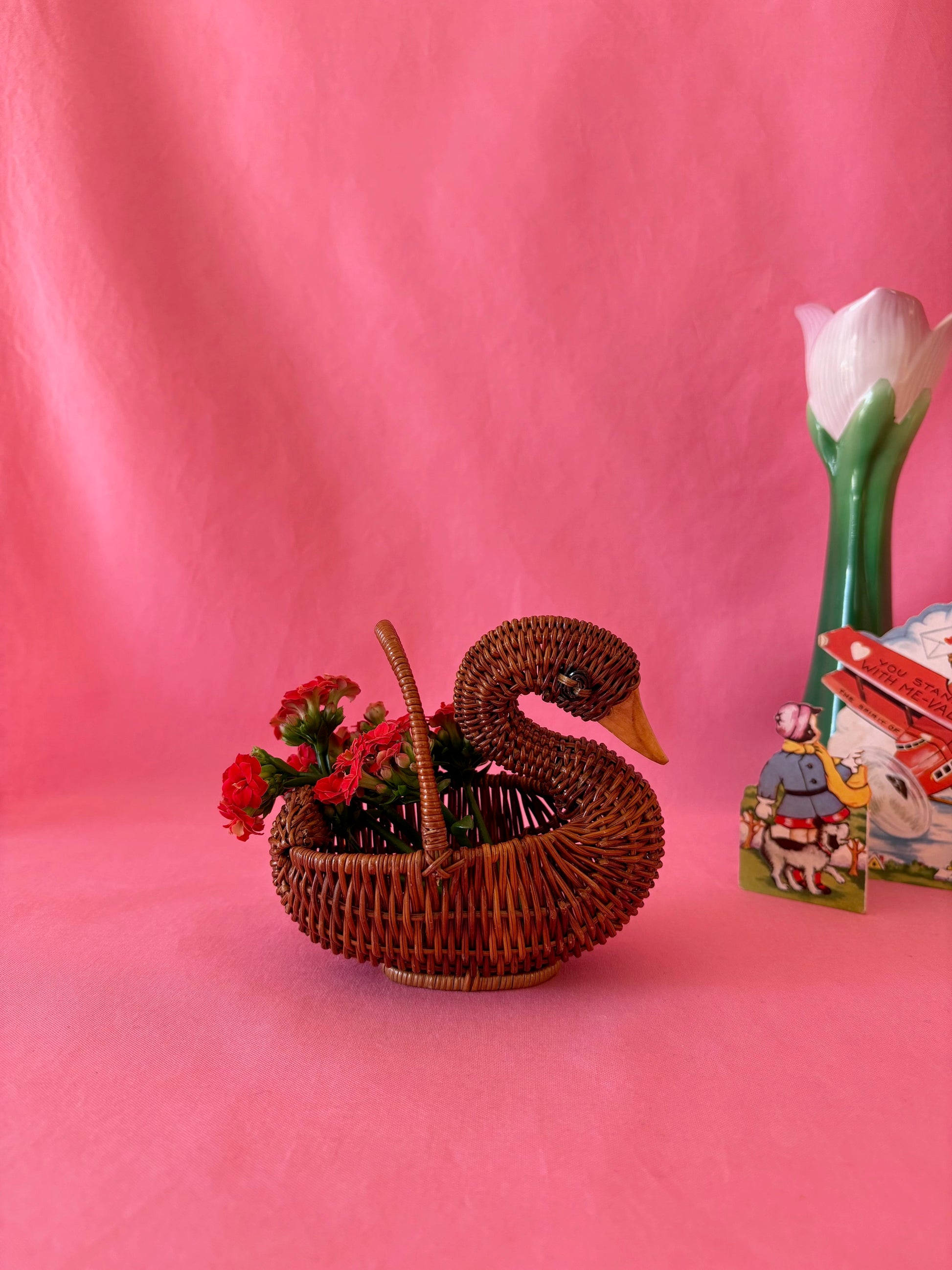 Miniature Swan Basket