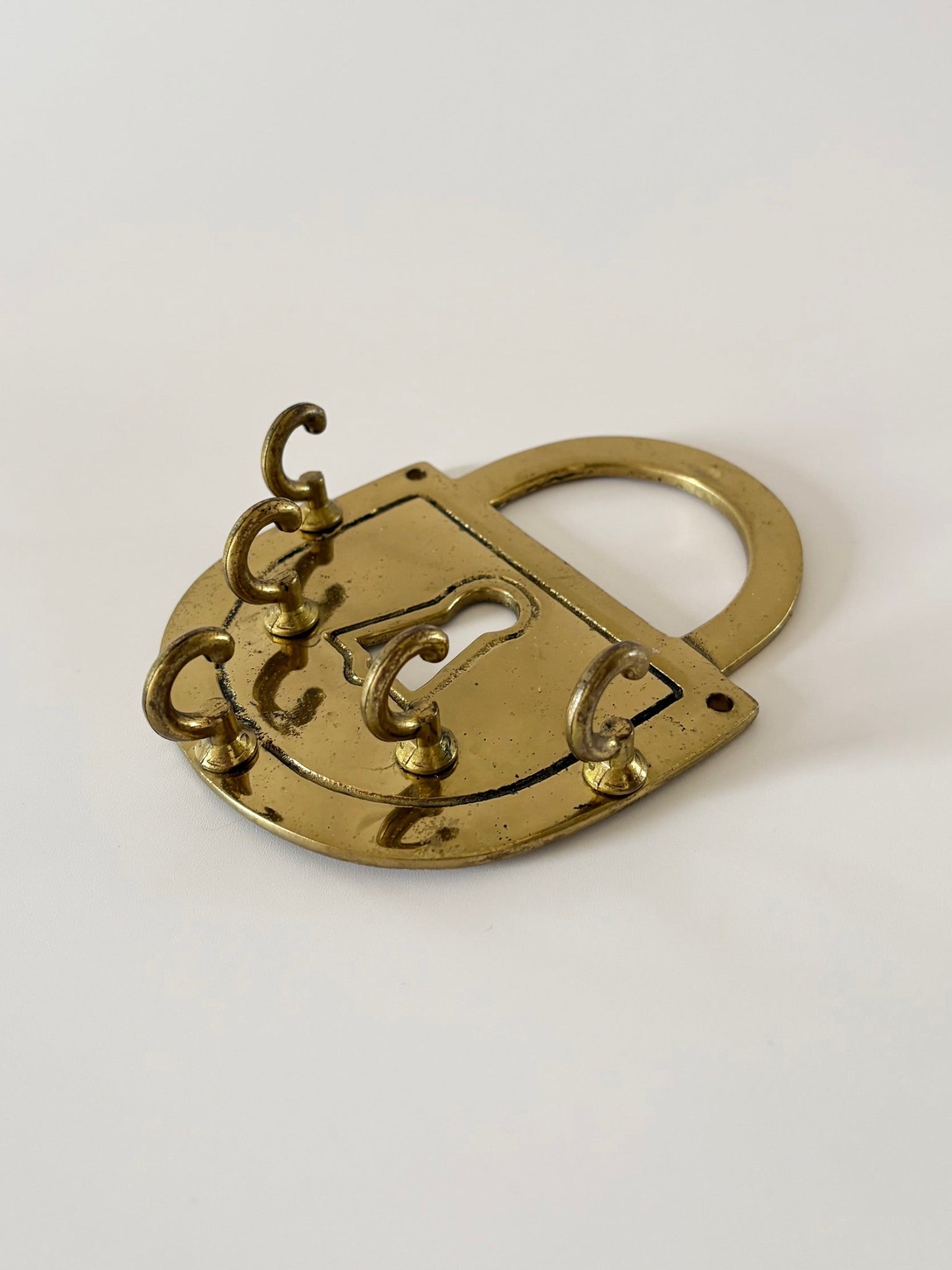 Key to my Heart Brass Key Holder