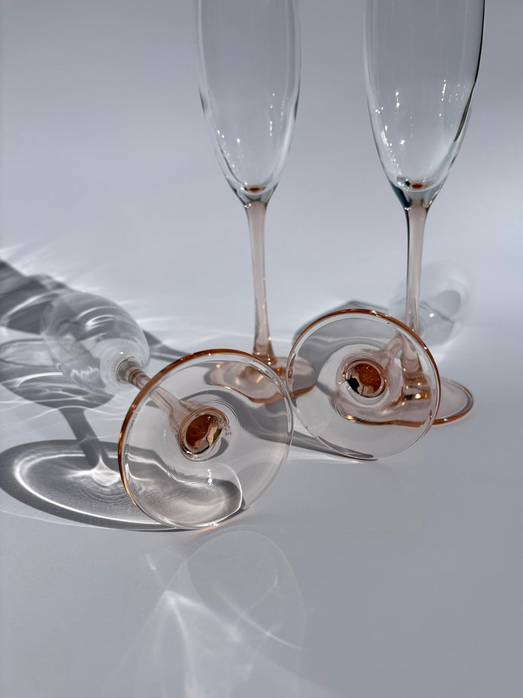 Set of 4 Vintage Luminarc Flute Glasses