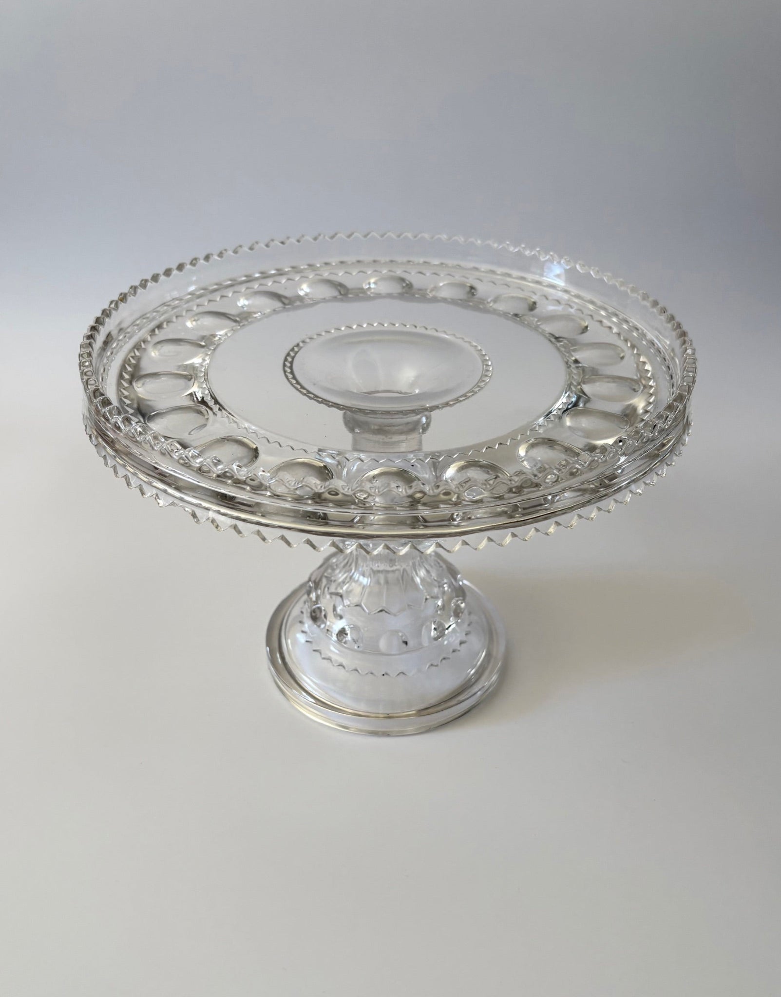 Polka Dot Zig Zag Cake Stand