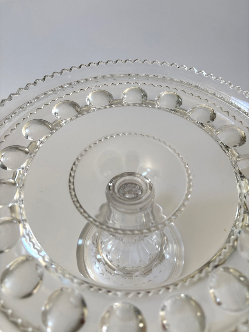 Polka Dot Zig Zag Cake Stand