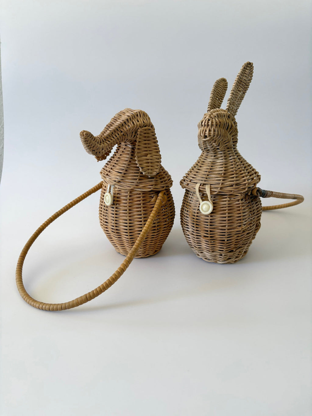 Vintage Wicker Elephant Purse