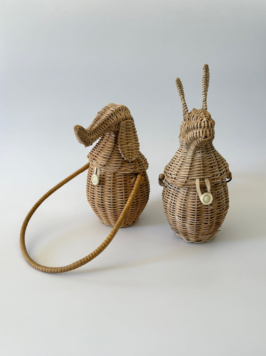 Vintage Wicker Elephant Purse