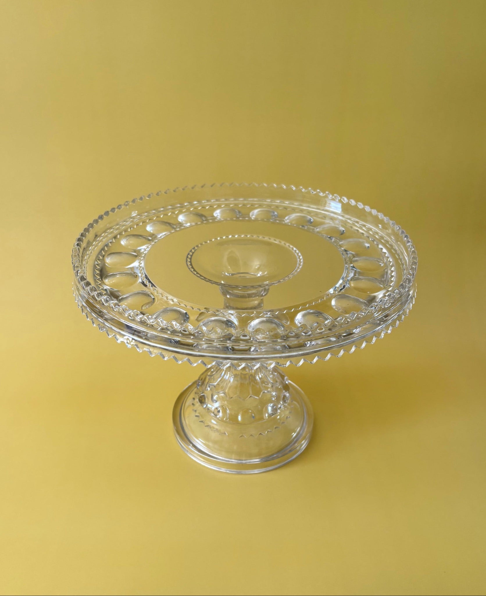 Polka Dot Zig Zag Cake Stand