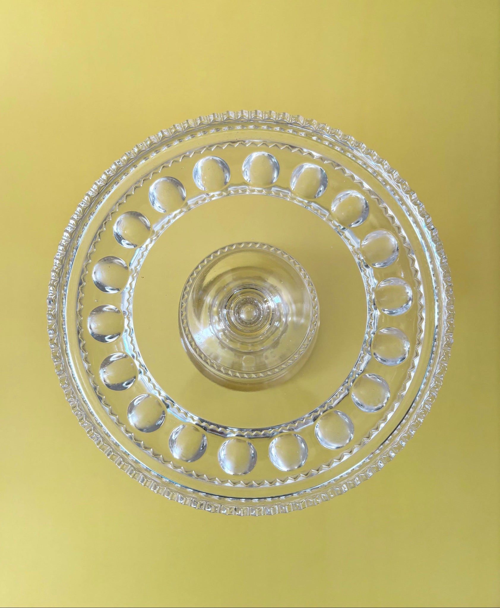 Polka Dot Zig Zag Cake Stand