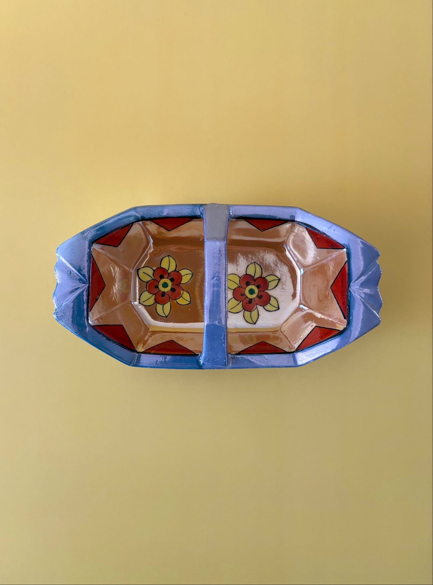 Japanese Lusterware Dish with Handle