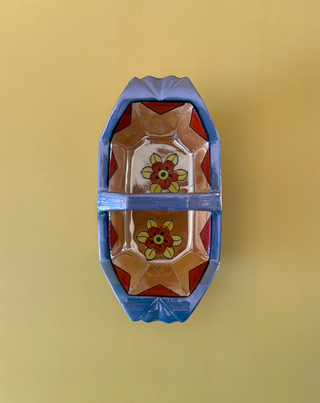 Japanese Lusterware Dish with Handle