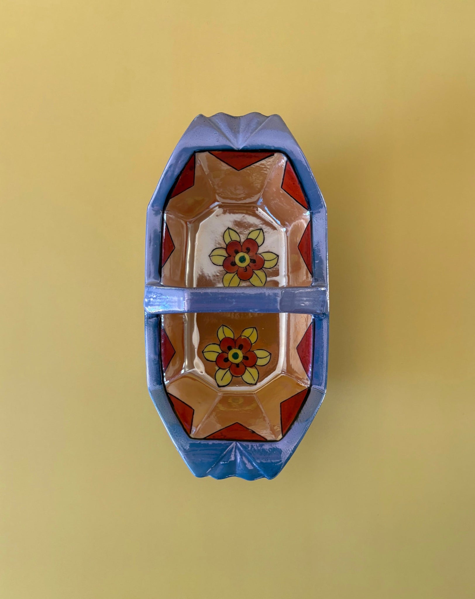 Japanese Lusterware Dish with Handle