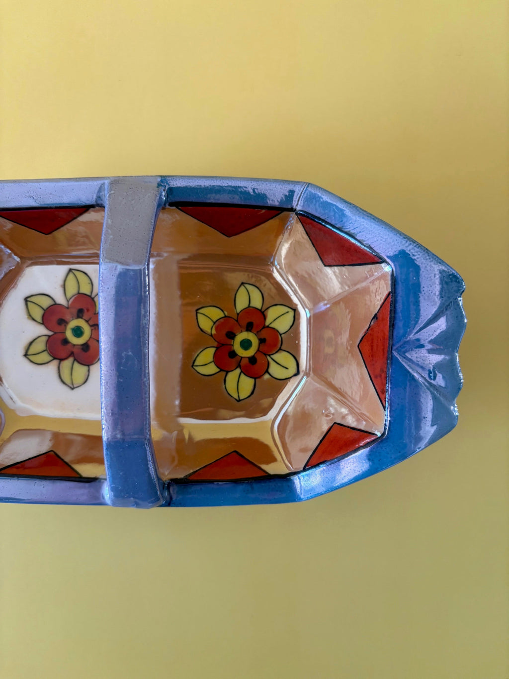 Japanese Lusterware Dish with Handle