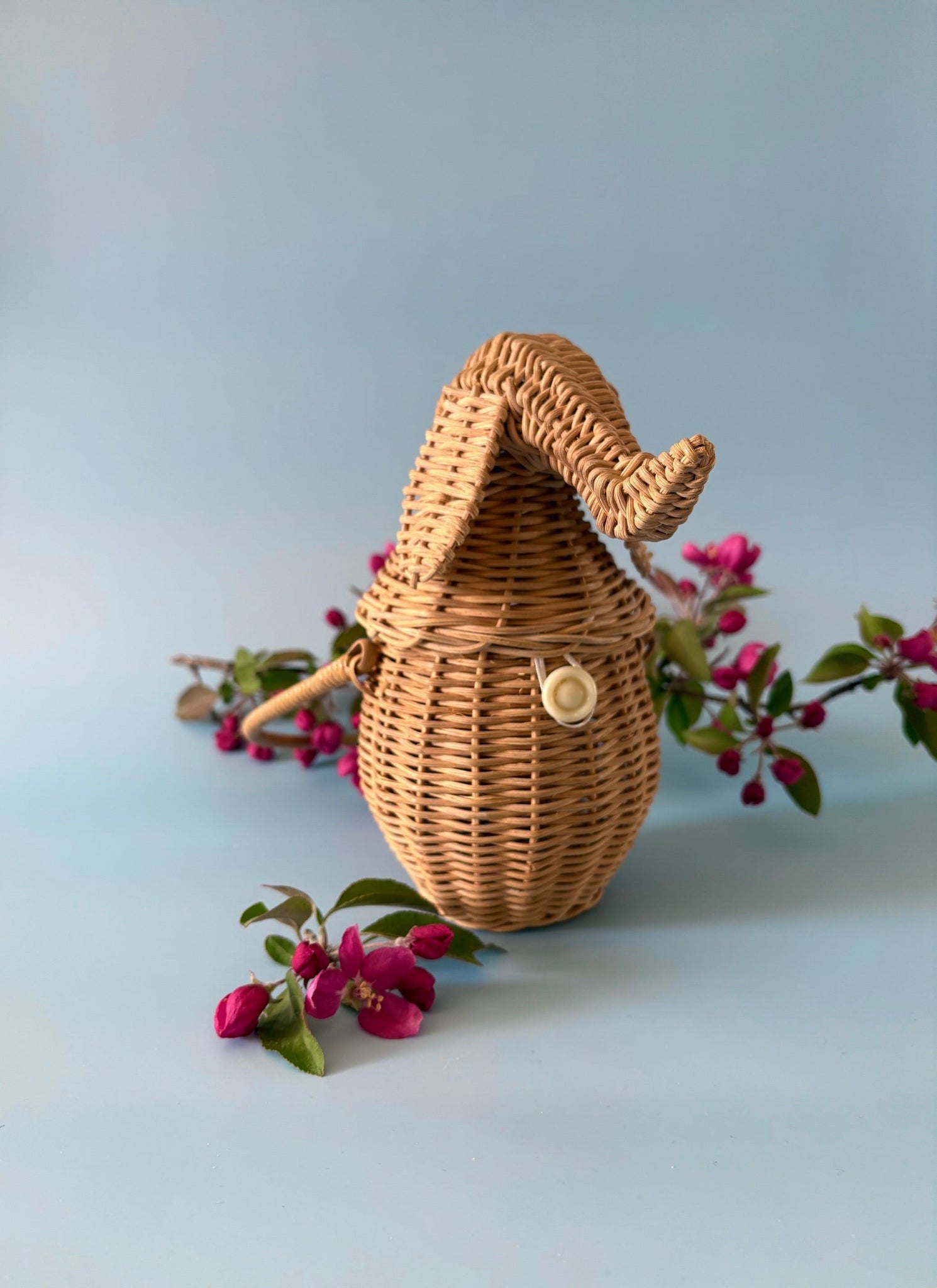 Vintage Wicker Elephant Purse