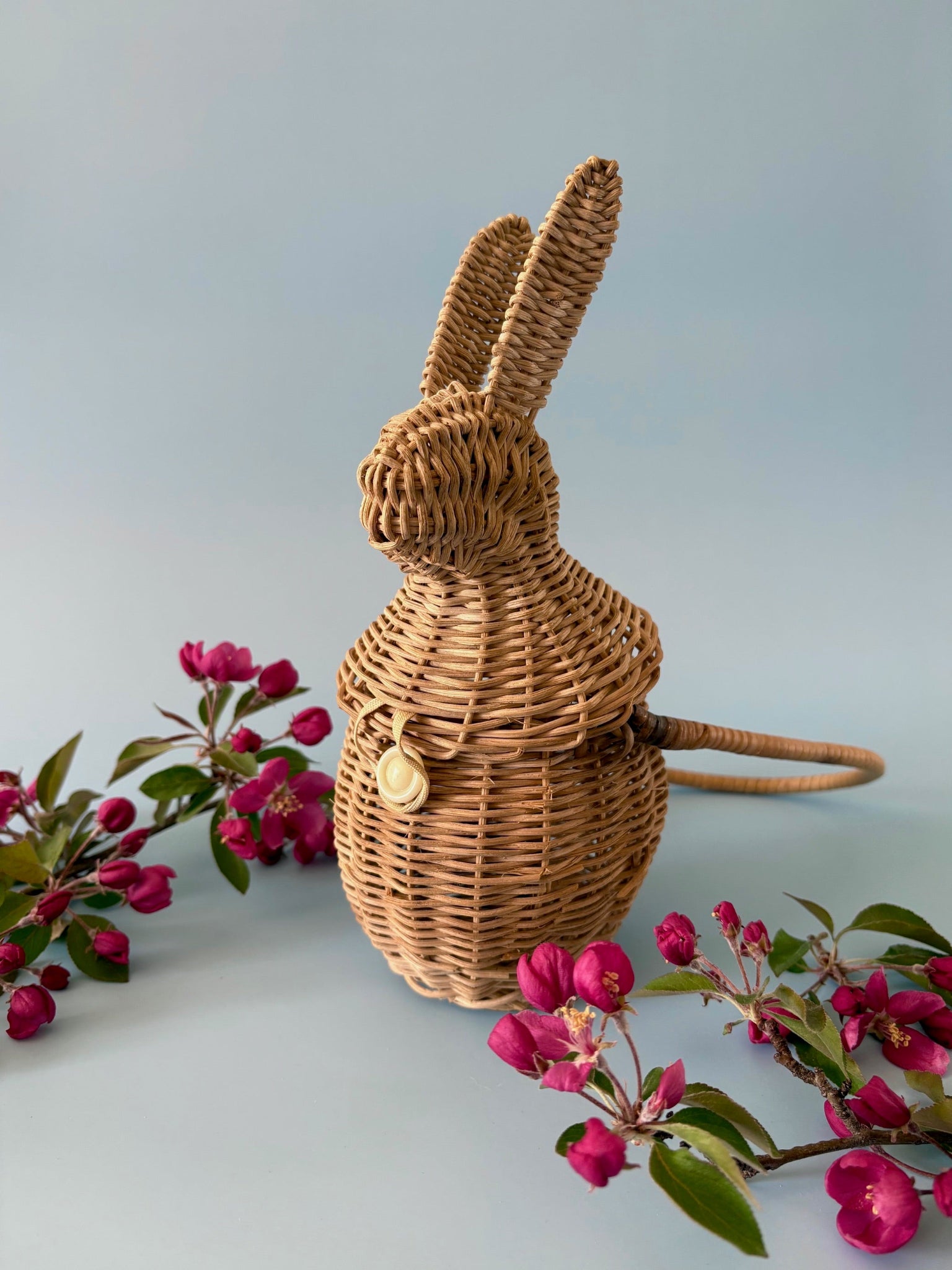 Vintage Wicker Bunny Purse