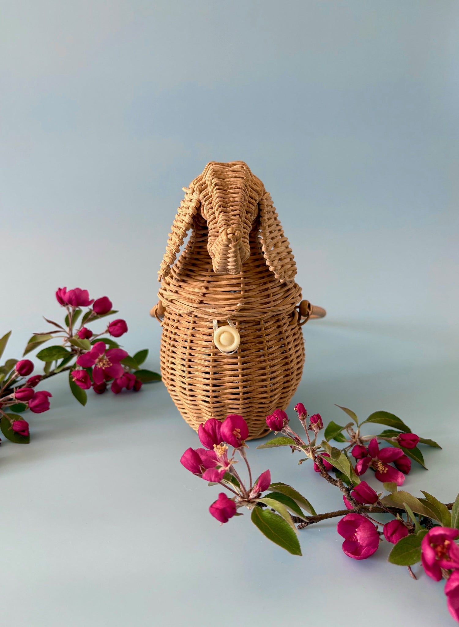 Vintage Wicker Elephant Purse