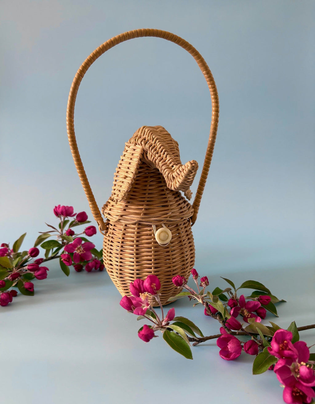 Vintage Wicker Elephant Purse