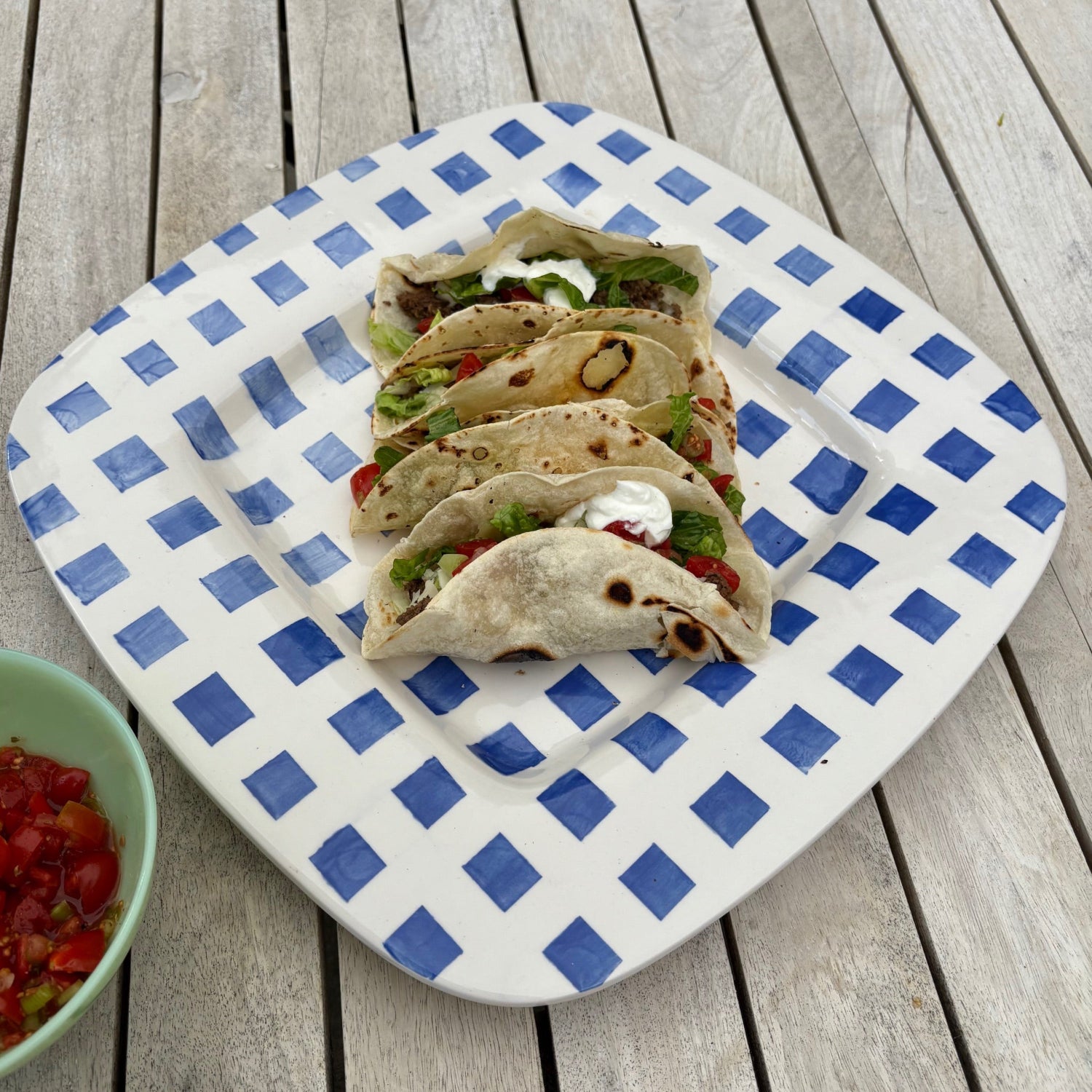 Checkered Serving Plate