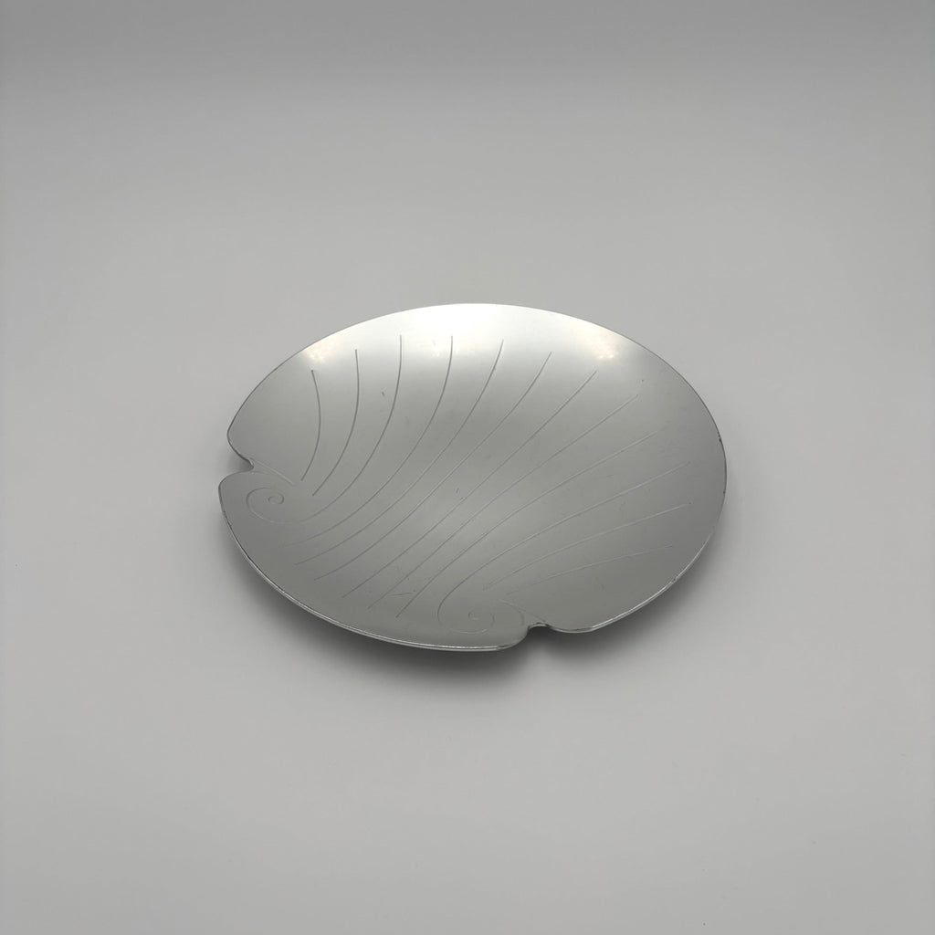 Vintage Aluminum Seashell Plate