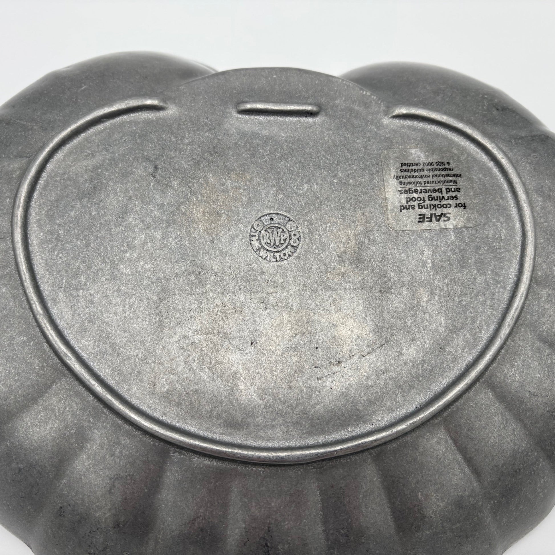 Vintage Pewter Seashell Serving Dish