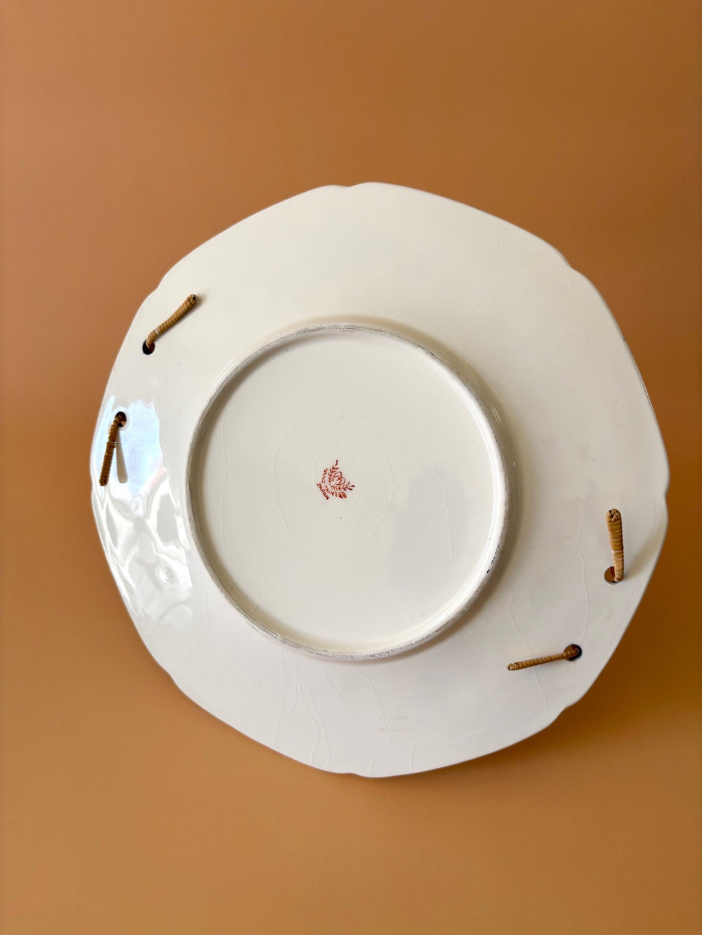 Antique Moriyama Serving Plate with Roses