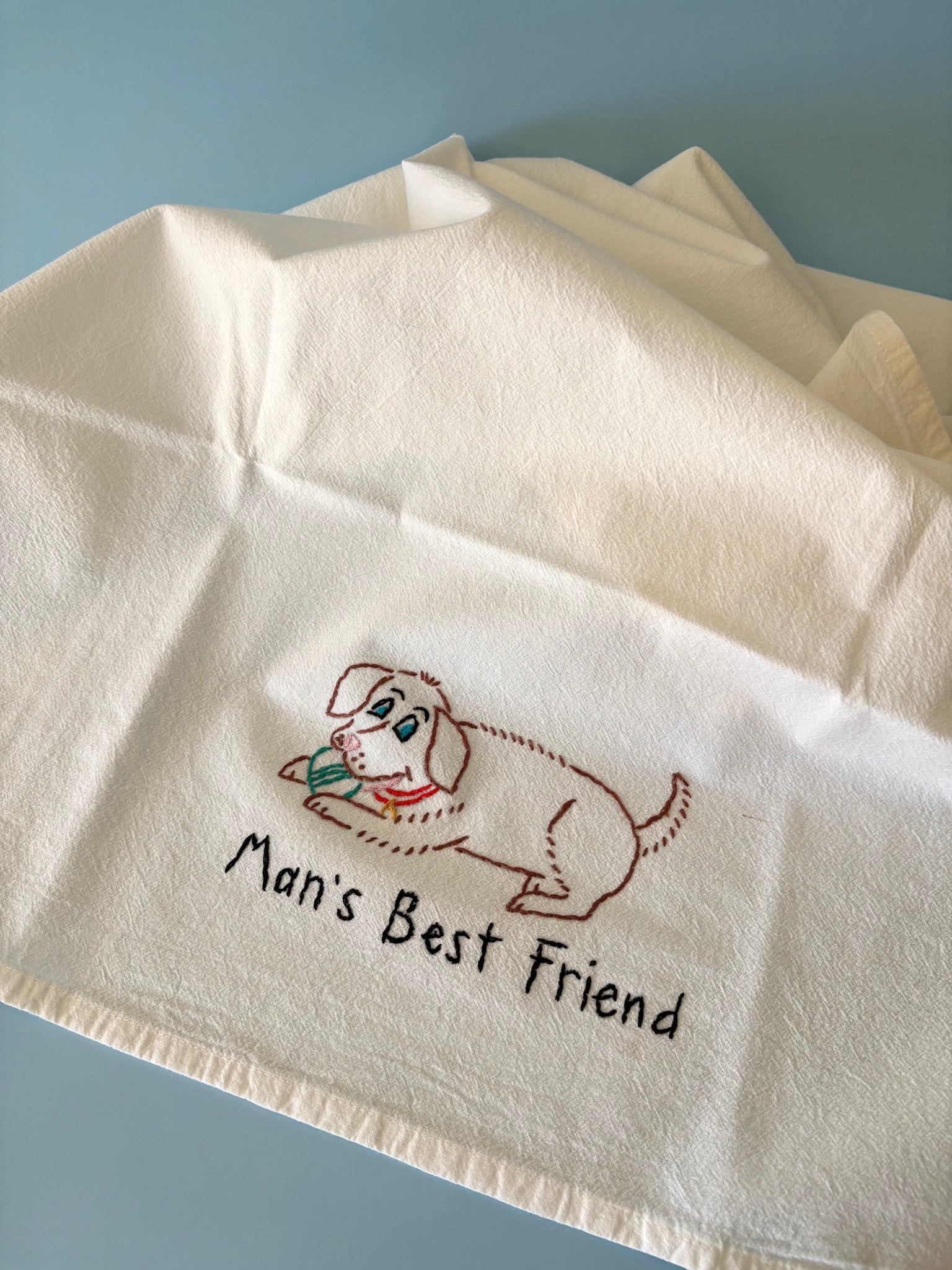 Hand Embroidered Tea Towels