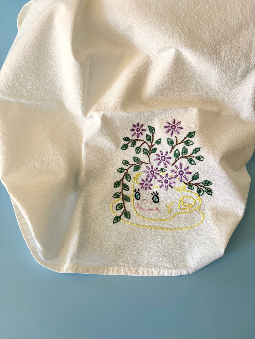 Hand Embroidered Tea Towels